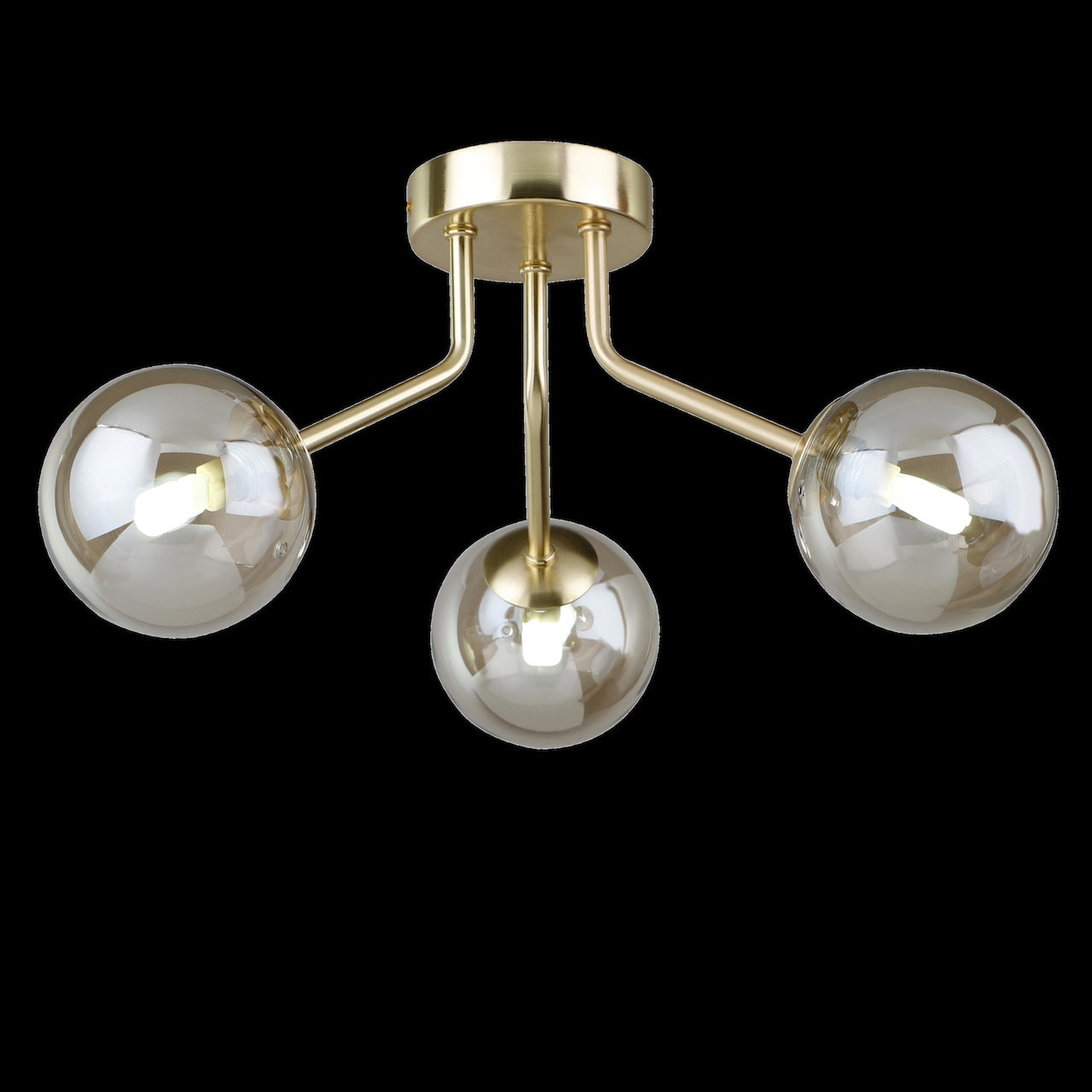 3 Light Semi Flush 3 x 33W G9 Maximum