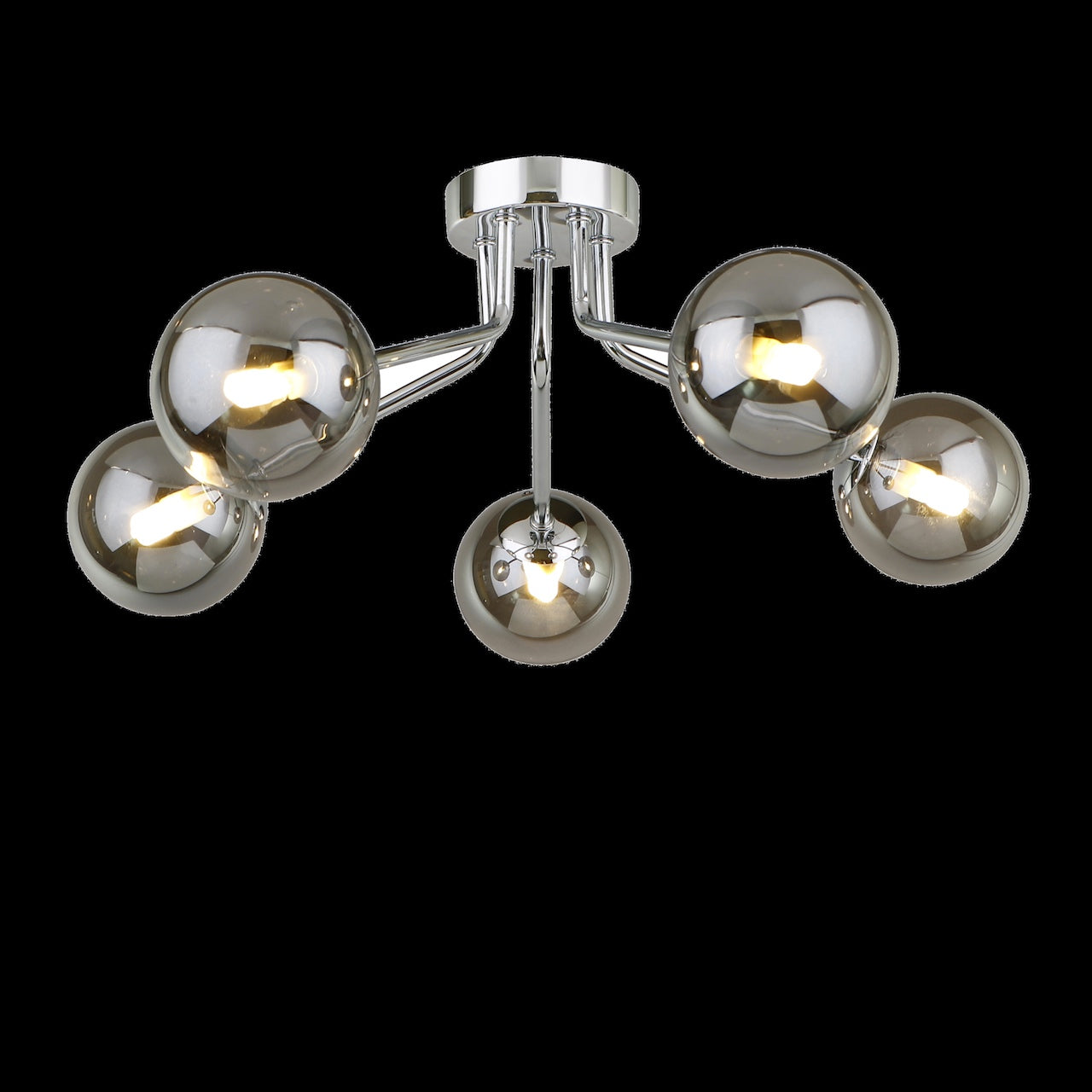 5 Light Semi Flush 5 x 33W G9 Maximum