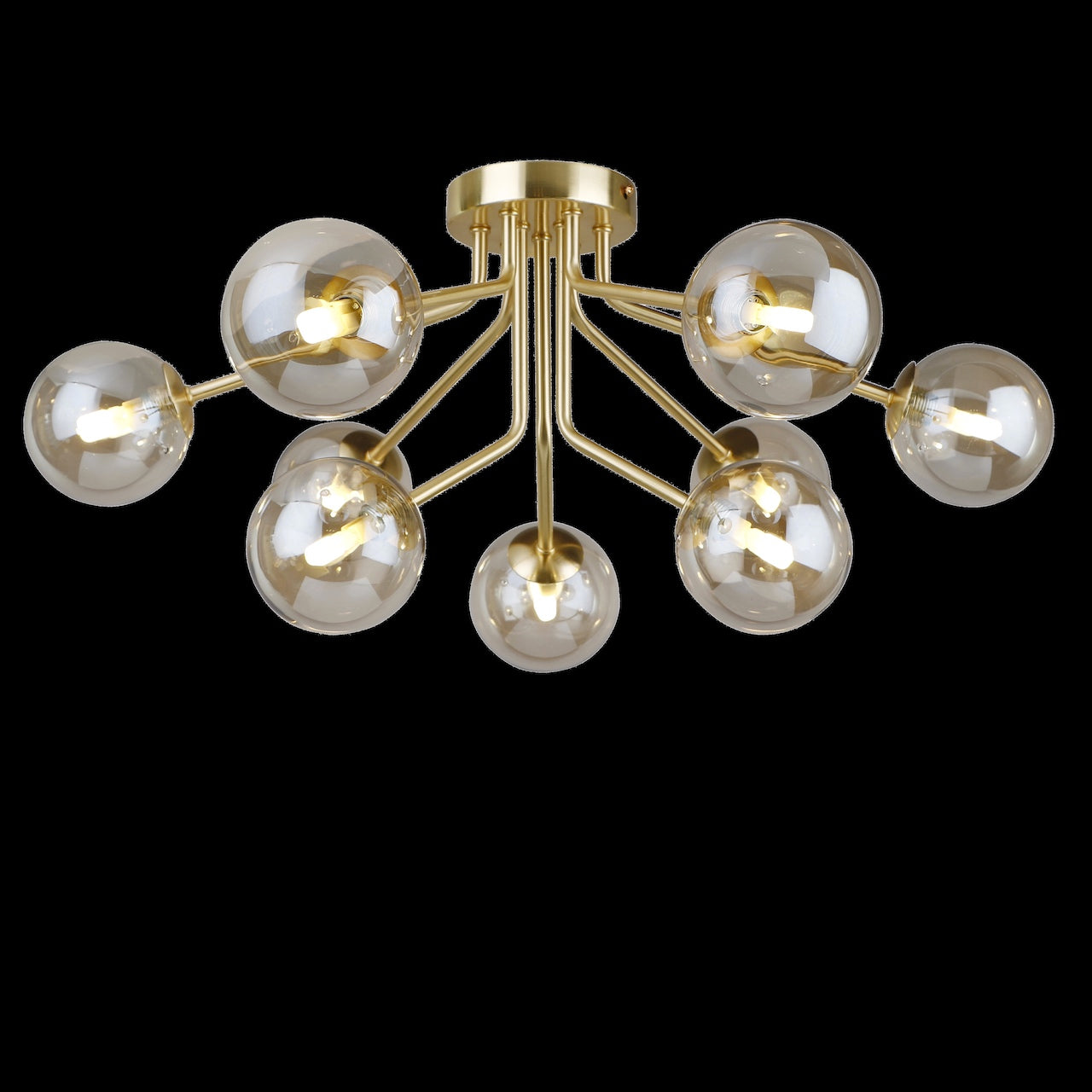 9 Light Semi Flush 9 x 33W G9 Maximum