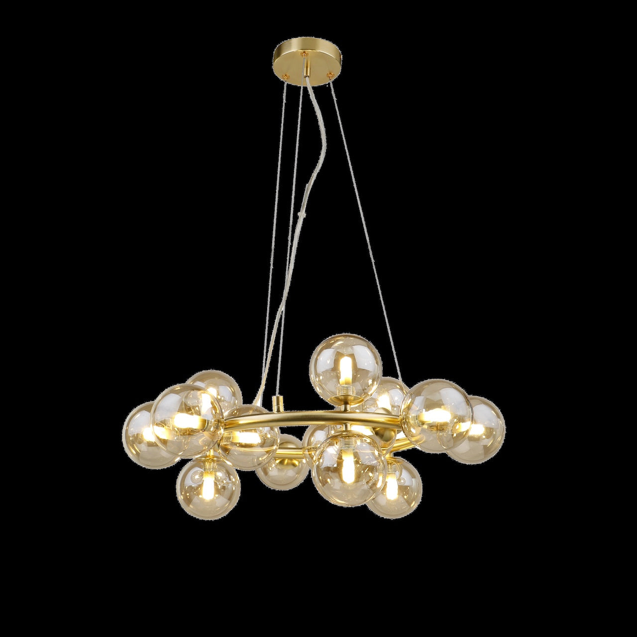 15 Light Round Pendant 15 x 33W G9 Maximum