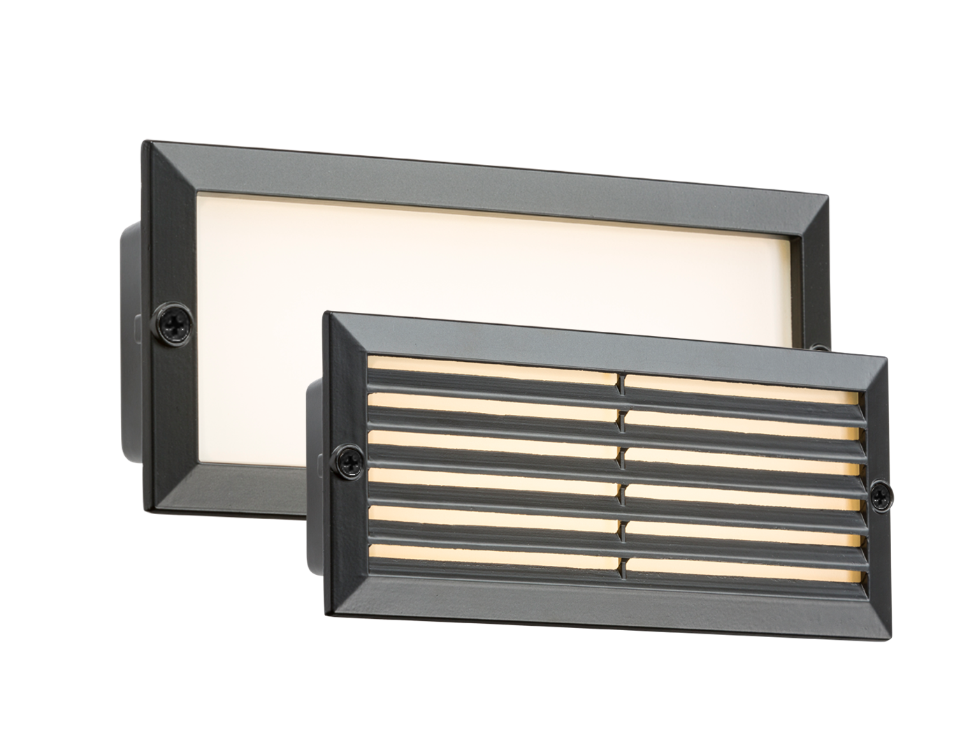 ML Accessories-BLED5BW 230V IP54 5W White LED Recessed Brick Light - Black Fascia