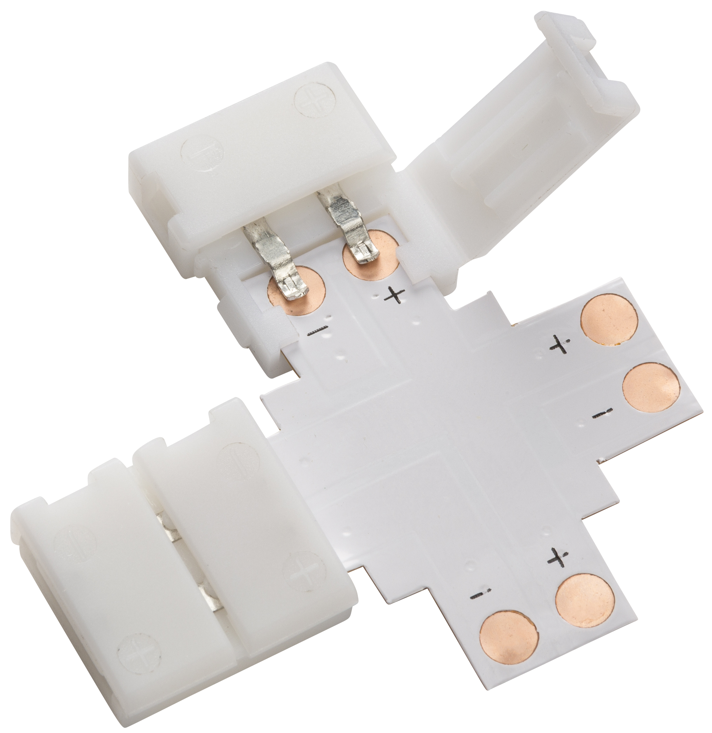 ML Accessories-CONX2P 12V / 24V LED Flex 4-way connector - Single Colour