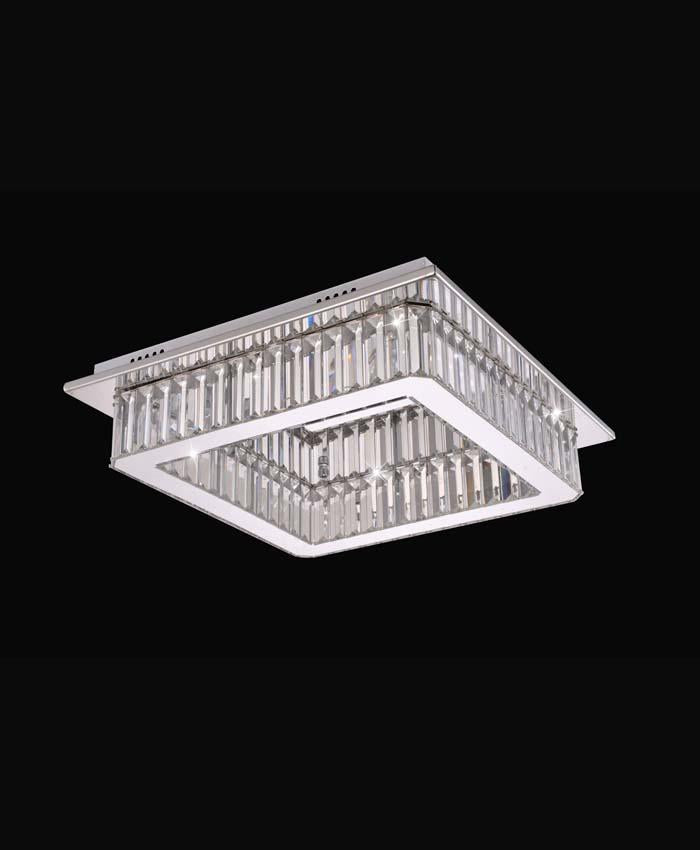 LIGHT ENVY DESTINY SQUARE 45 CRYSTAL CEILING FLUSH