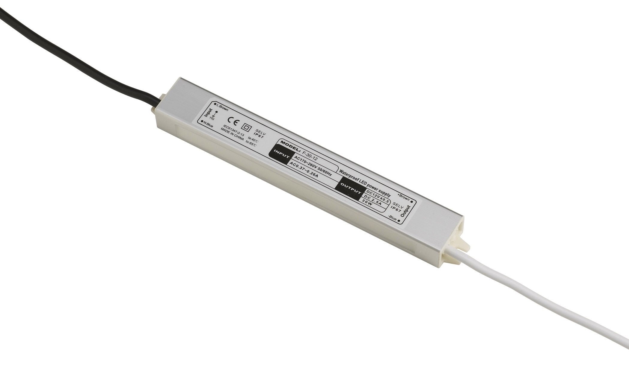 12V IP65 30W LED driver