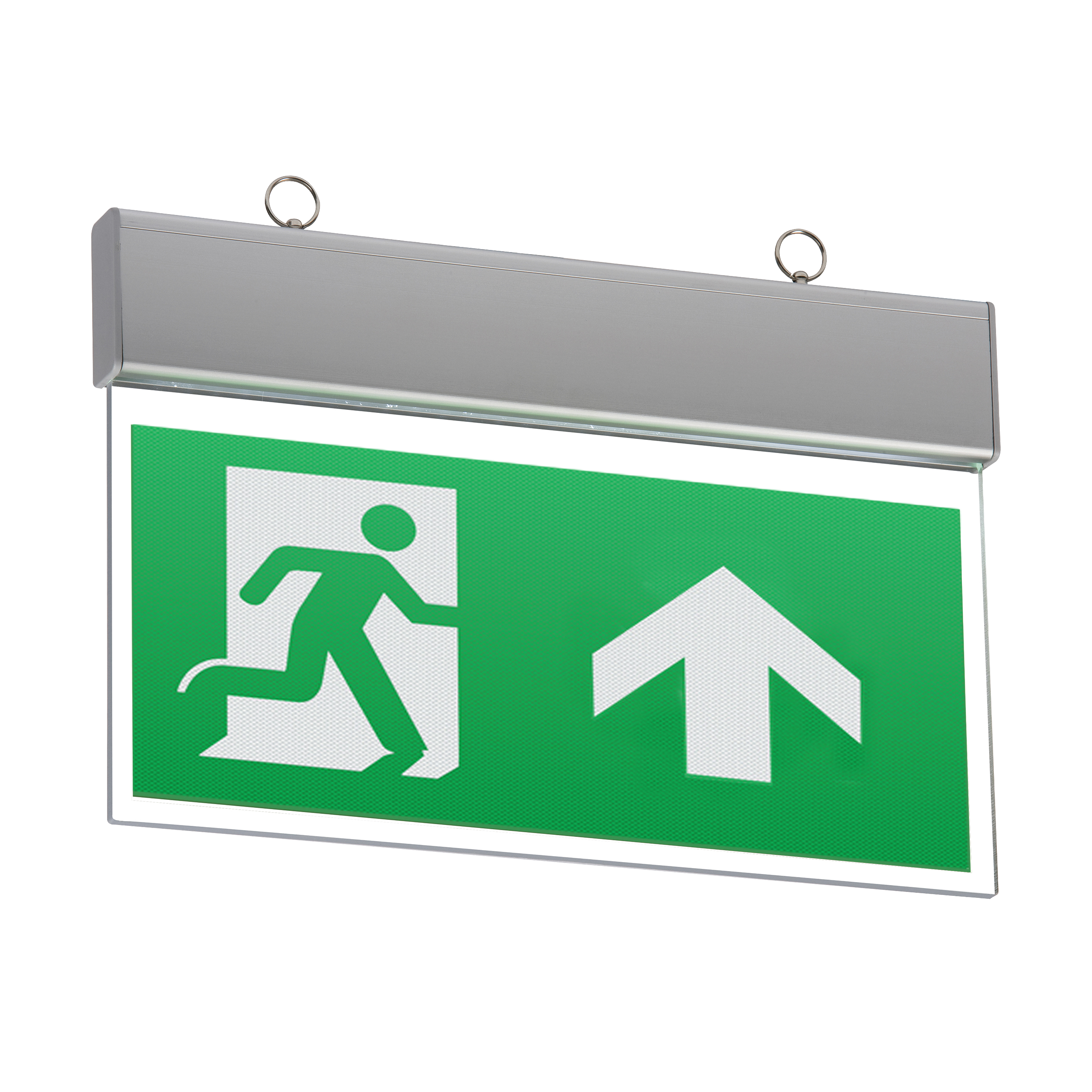 ML Accessories-EMSWING 230V IP20 Ceiling Mounted LED Emergency Exit Sign (maintained/non-maintained)