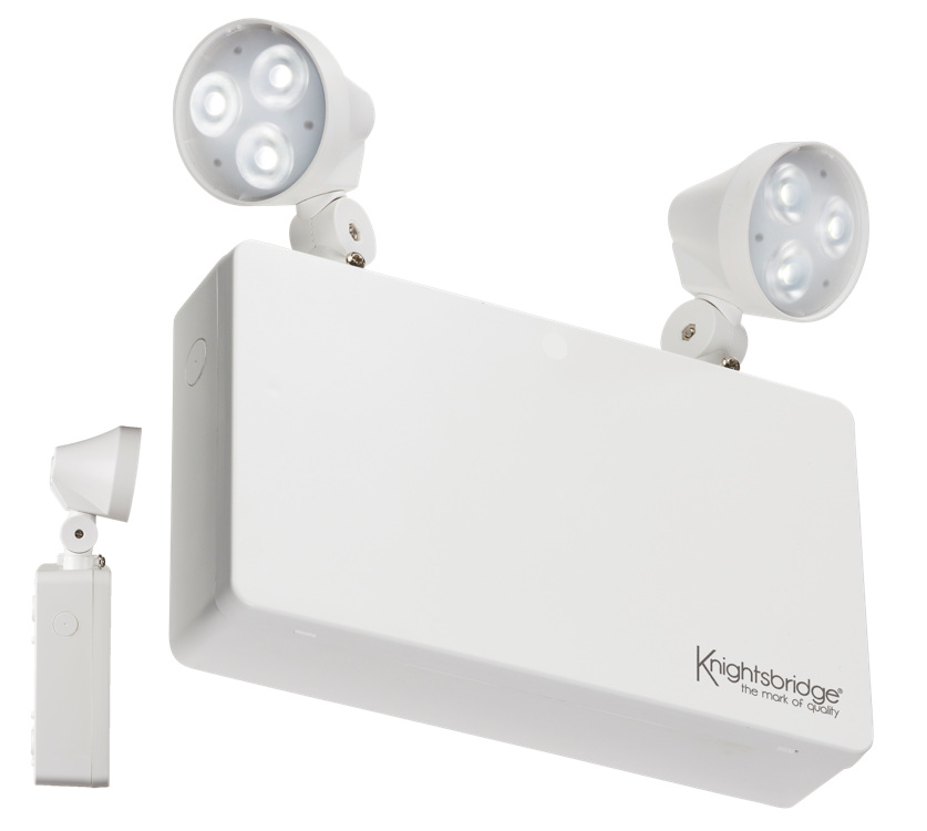 ML Accessories-EMTWINPC 230V IP20 6W LED Twin Spot Emergency Light