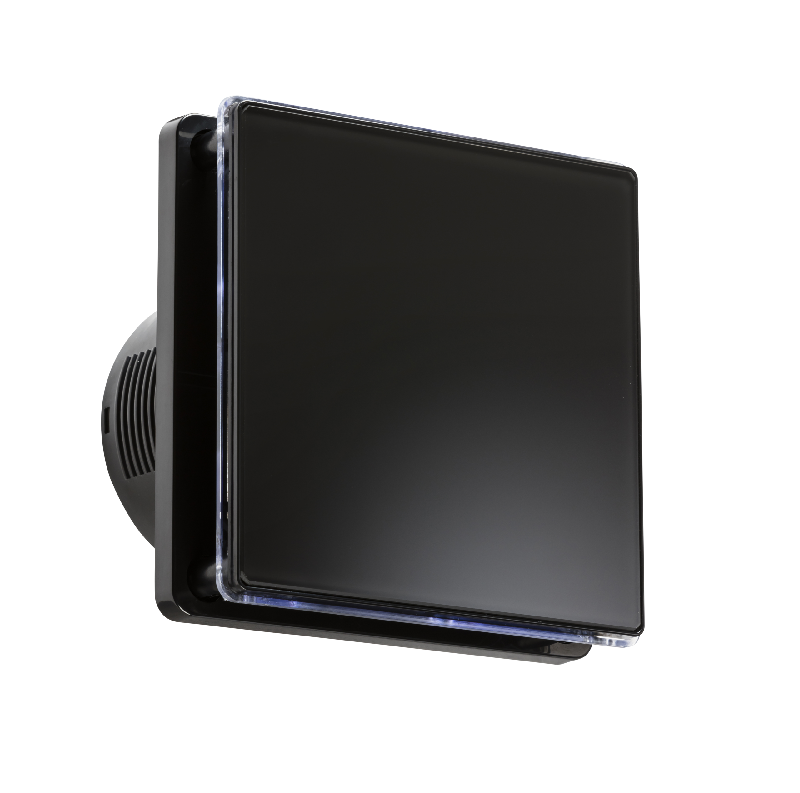 ML Accessories-EX005T 100MM/4" LED Backlit Extractor Fan with Overrun Timer - Black