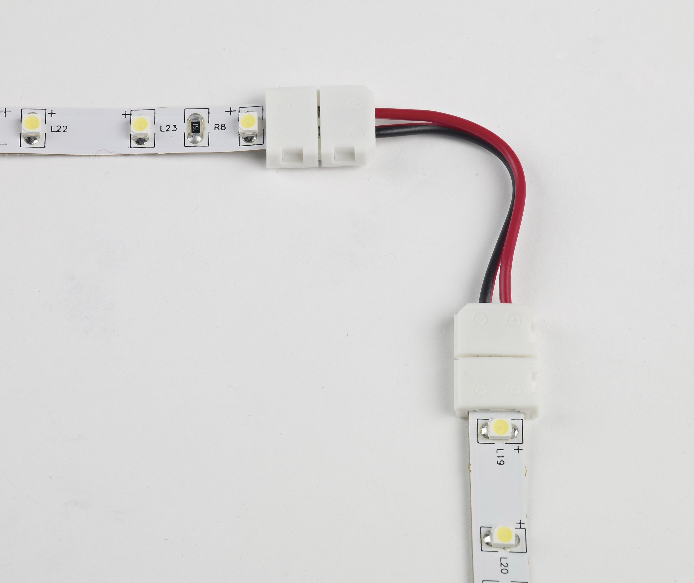 Clip on 50mm link for single colour 8mm LED tape