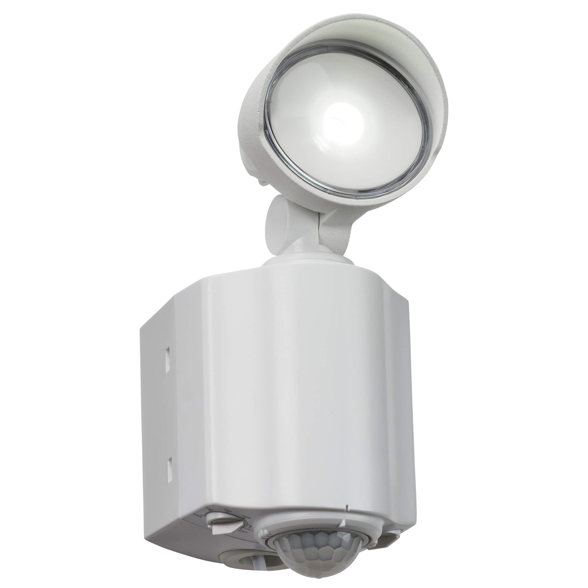 ML Accessories-FL8W 230V IP44 8W LED Single Spot White Security Light with PIR