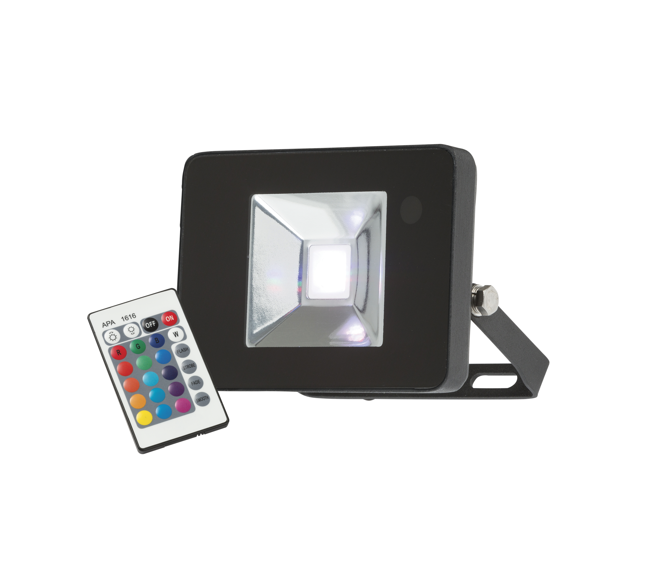 ML Accessories-FLF10RGB 230V IP65 10W RGB LED Black Die-Cast Aluminium Floodlight