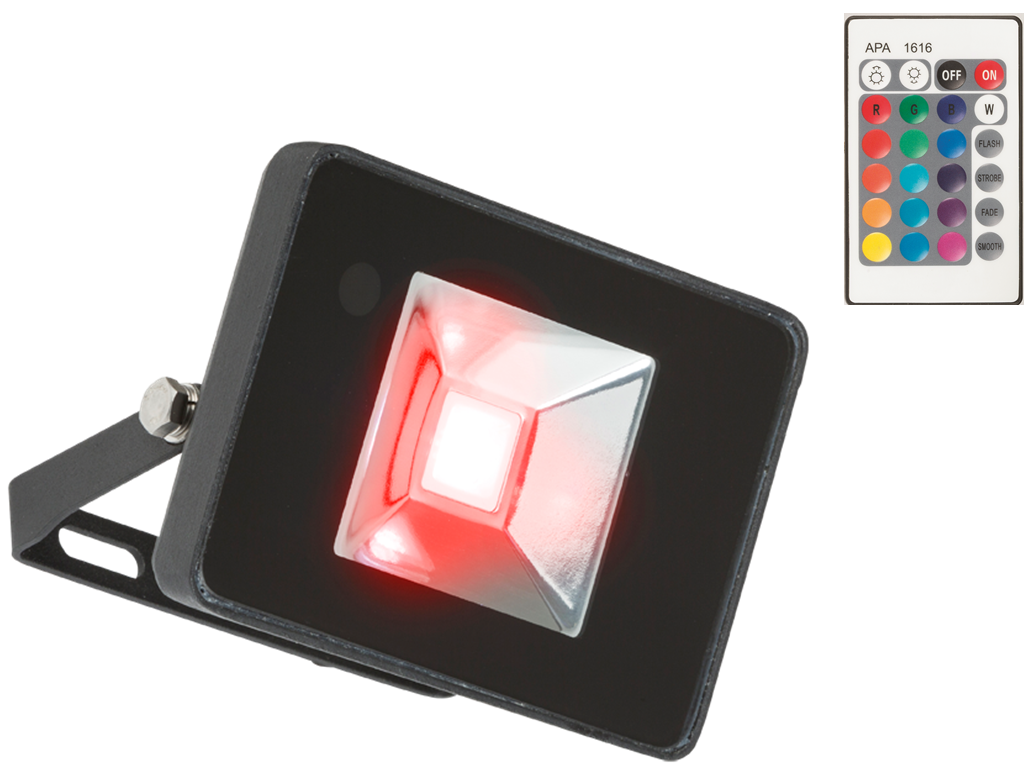 ML Accessories-FLF50RGB 230V IP65 50W RGB LED Black Die-Cast Aluminium Floodlight