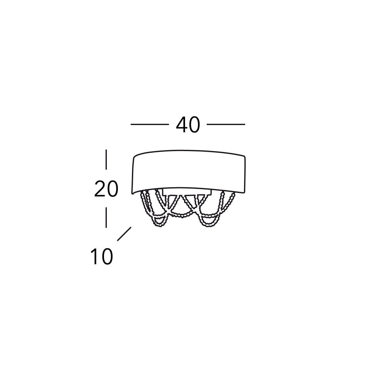 Kolarz FLO.1097/A2.03.T-BL GIOIOSA Wall Light