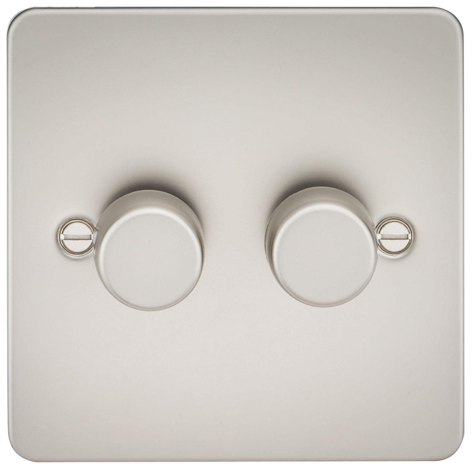 ML Accessories-FP2162PL Flat Plate 2G 2 Way Dimmer 60-400W - Pearl