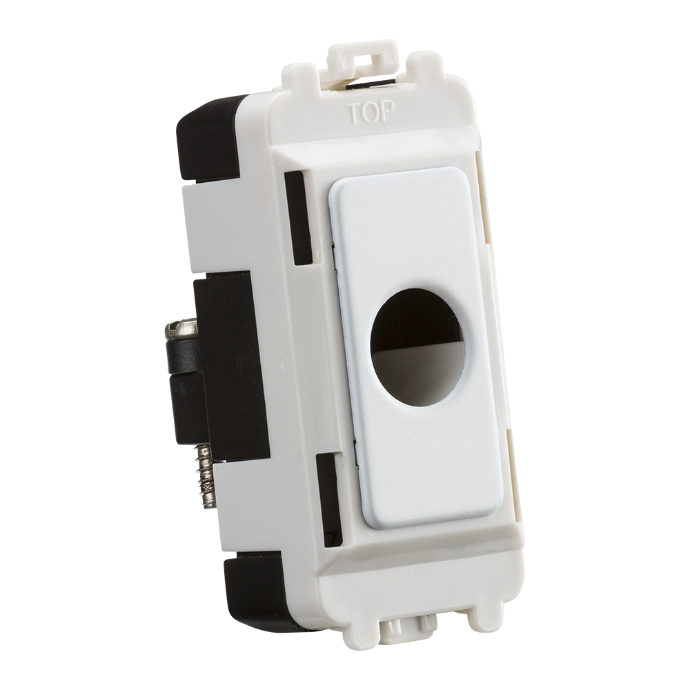 ML Accessories-GDM012MW Flex outlet module (up to 10mm) - matt white