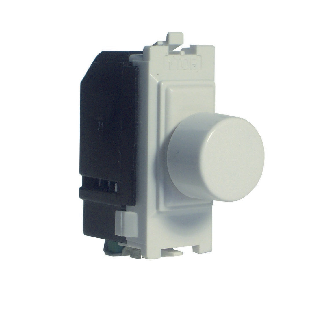 Varilight GP250W PowerGrid White 2-Way Push-On/Off Rotary Dimmer 40-250W (1 Grid Space)