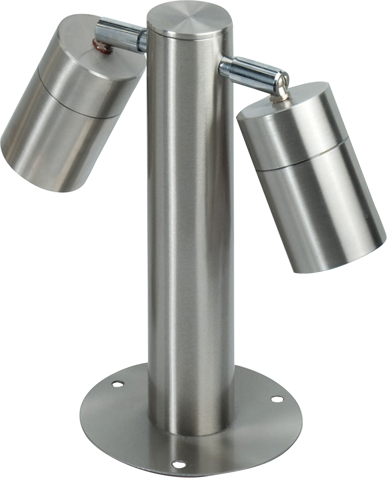 ML Accessories-GROUND2 IP65 2 x GU10 35W max. Adjustable Stainless Steel Bollard 260mm