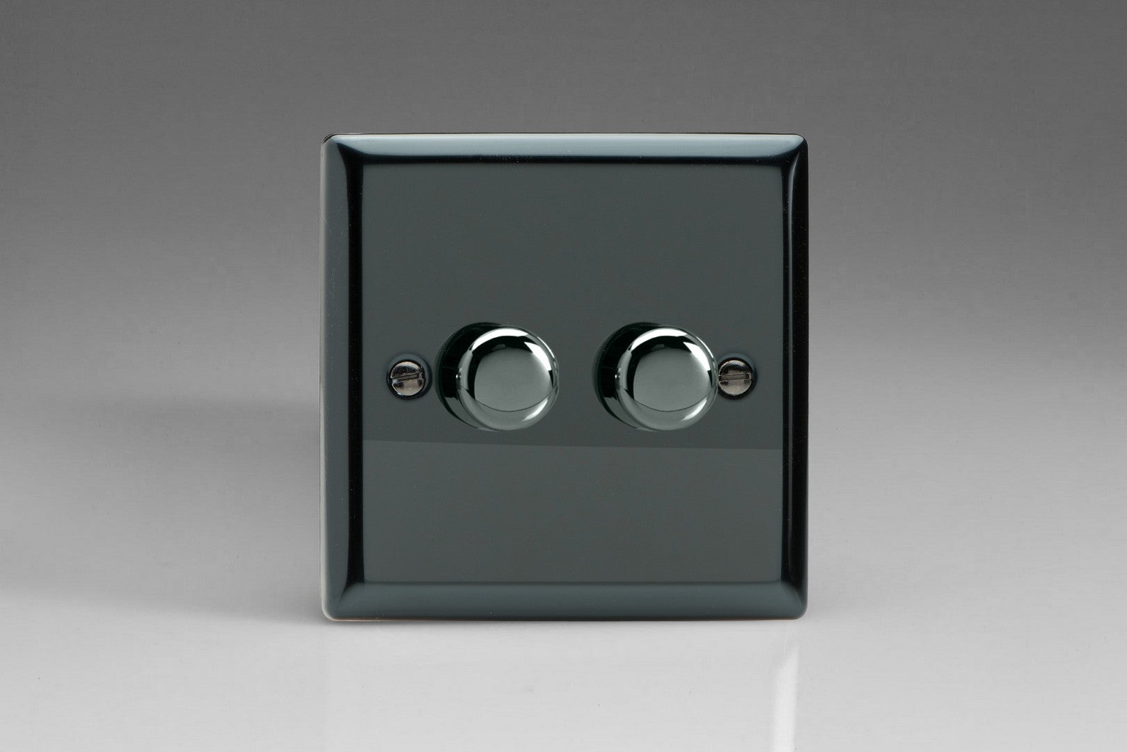 Varilight HI2 Classic Iridium 2-Gang 1-Way Rotary Dimmer 2 x 40-250W