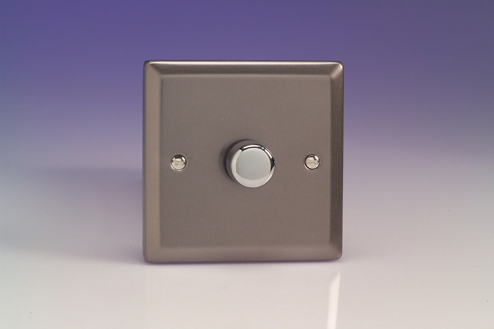 Varilight HR1 Classic Pewter 1-Gang 1-Way Rotary Dimmer 1 x 60-400W