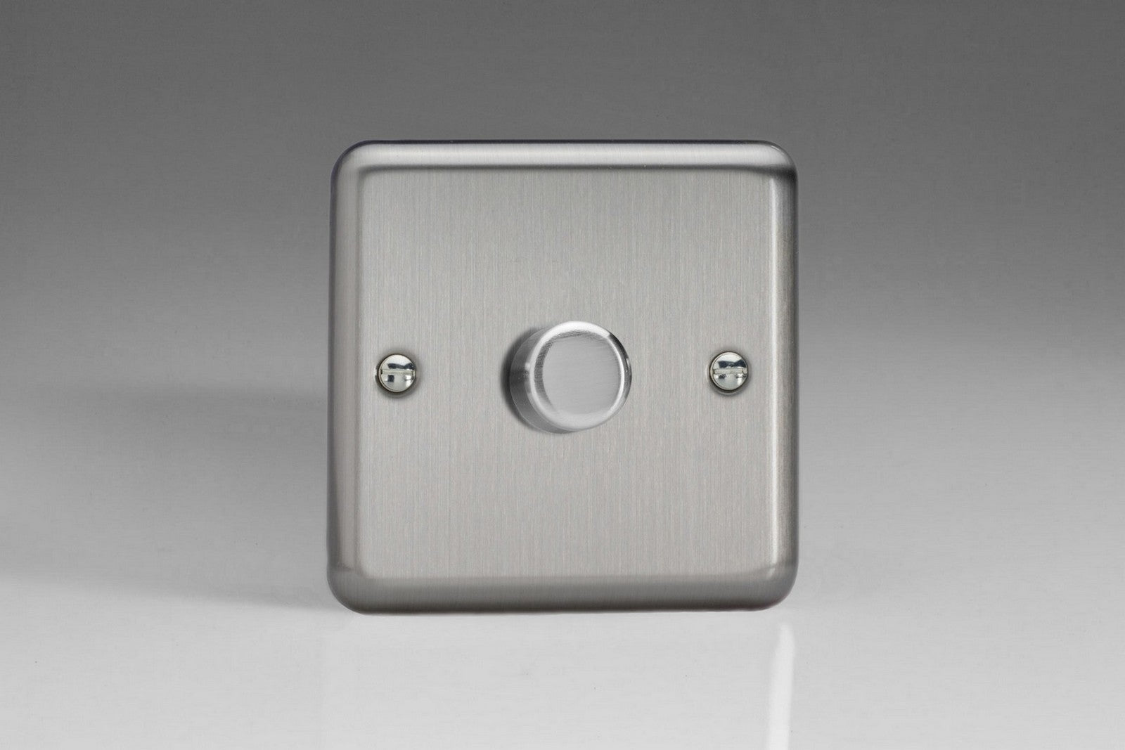 Varilight HS1 Value Matt Chrome 1-Gang 1-Way Rotary Dimmer 1 x 60-400W