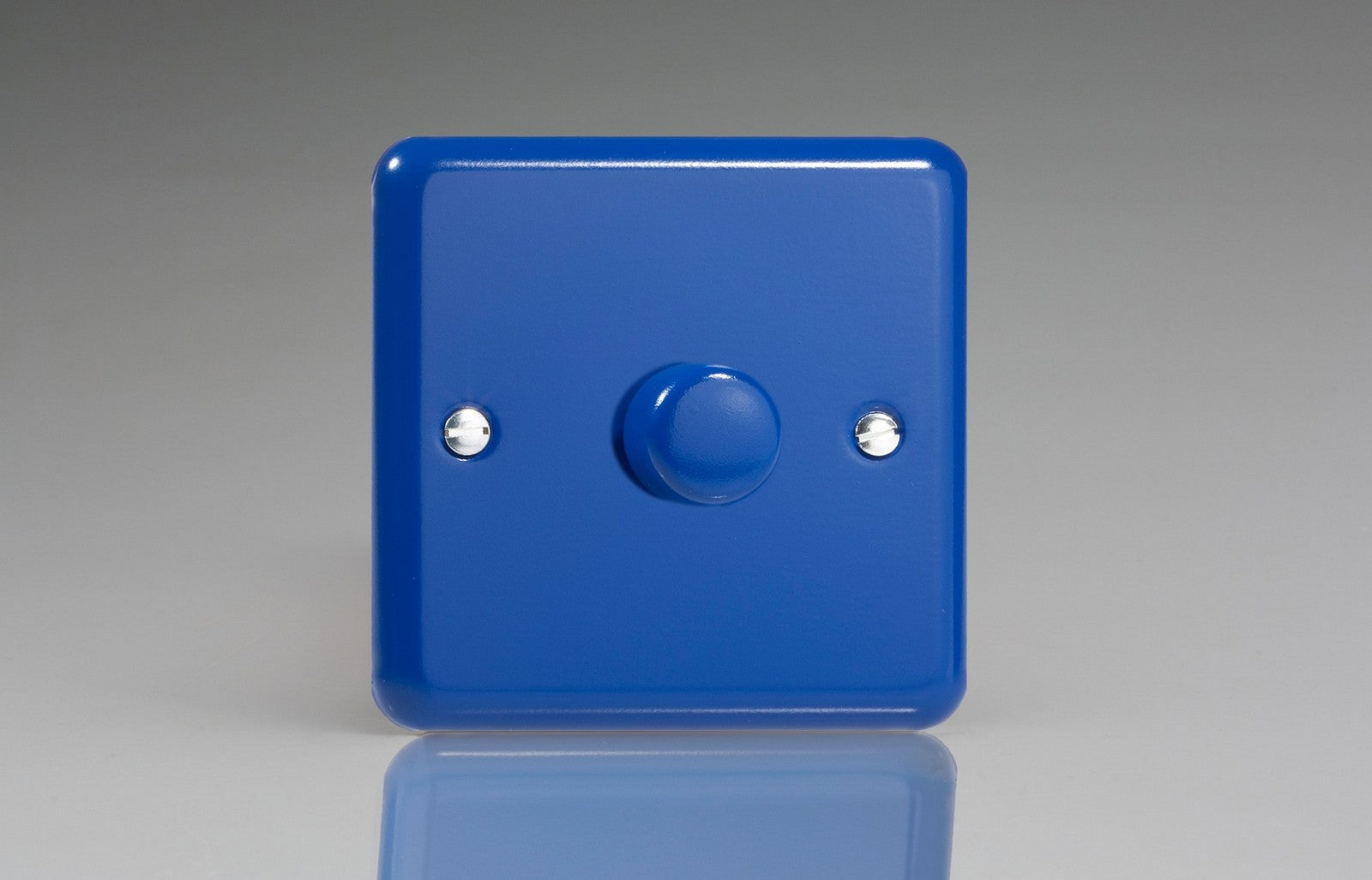 Varilight HY3.RB Lily Reflex Blue 1-Gang 2-Way Push-On/Off Rotary Dimmer 1 x 60-400W