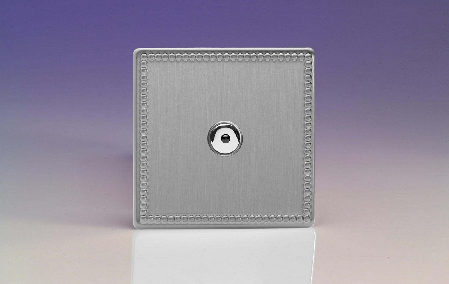 Varilight IJDYI101S.JS Jubilee Brushed Steel 1-Gang 1-Way Remote/Touch Control Master LED Dimmer 1 x 0-100W (1-10 LEDs)