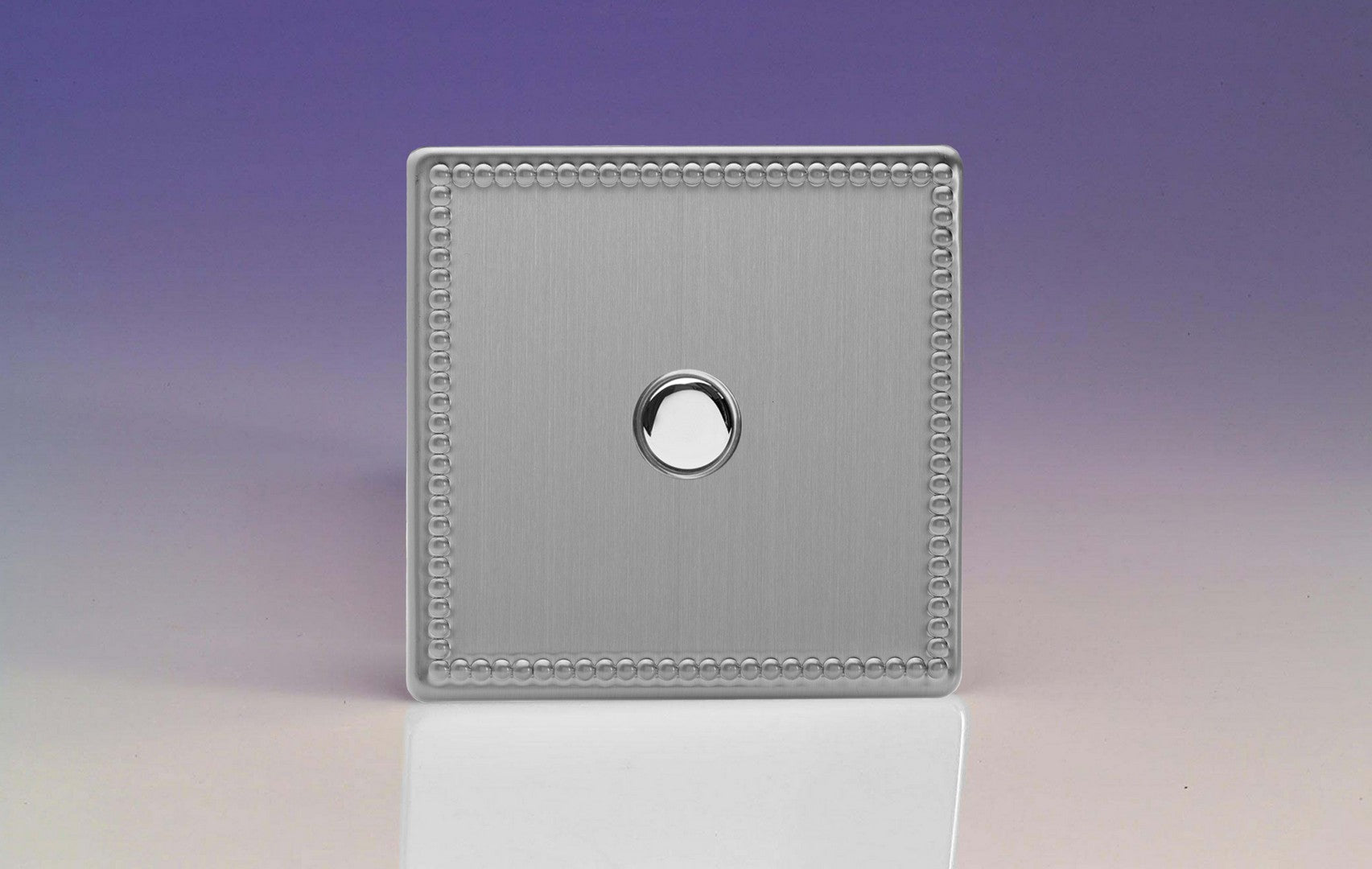 Varilight IJDYS001S.JS Jubilee Brushed Steel 1-Gang Tactile Touch Control Dimming Slave for use with Master on 2-Way Circuits