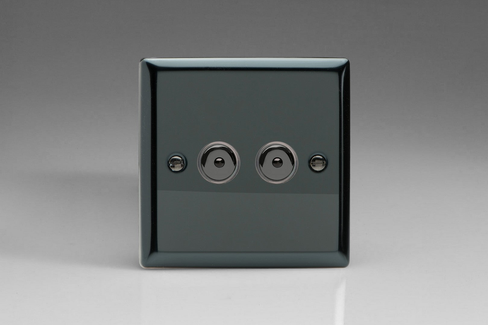 Varilight IJII102 Classic Iridium 2-Gang 1-Way Remote/Touch Control Master LED Dimmer 2 x 0-100W (1-10 LEDs)