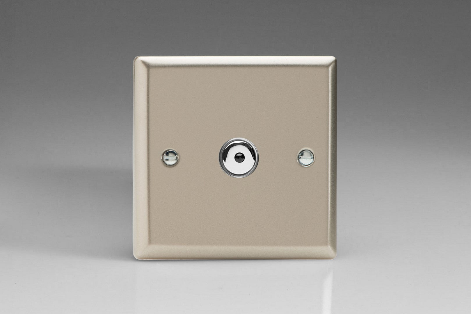 Varilight IJNI101 Classic Satin Chrome 1-Gang 1-Way Remote/Touch Control Master LED Dimmer 1 x 0-100W (1-10 LEDs)