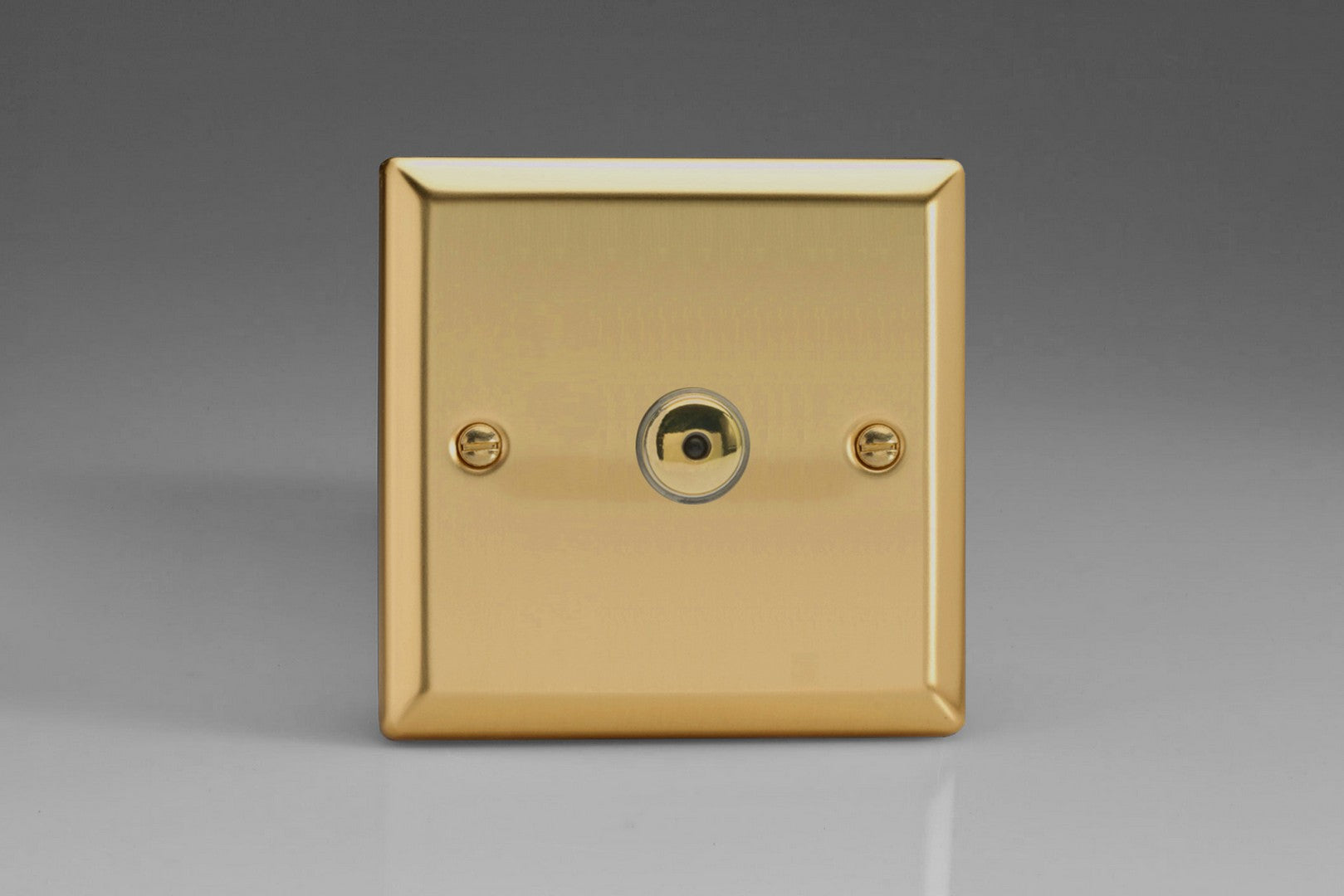 Varilight IJVI101 Classic Victorian Brass 1-Gang 1-Way Remote/Touch Control Master LED Dimmer 1 x 0-100W (1-10 LEDs)