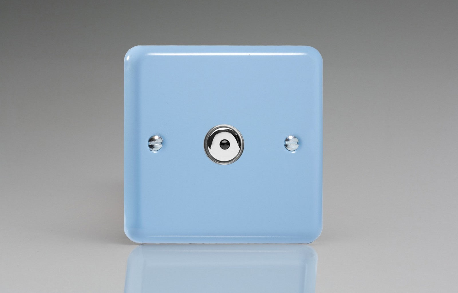 Varilight IJYI101.DB Lily Duck Egg Blue 1-Gang 1-Way Remote/Touch Control Master LED Dimmer 1 x 0-100W (1-10 LEDs)