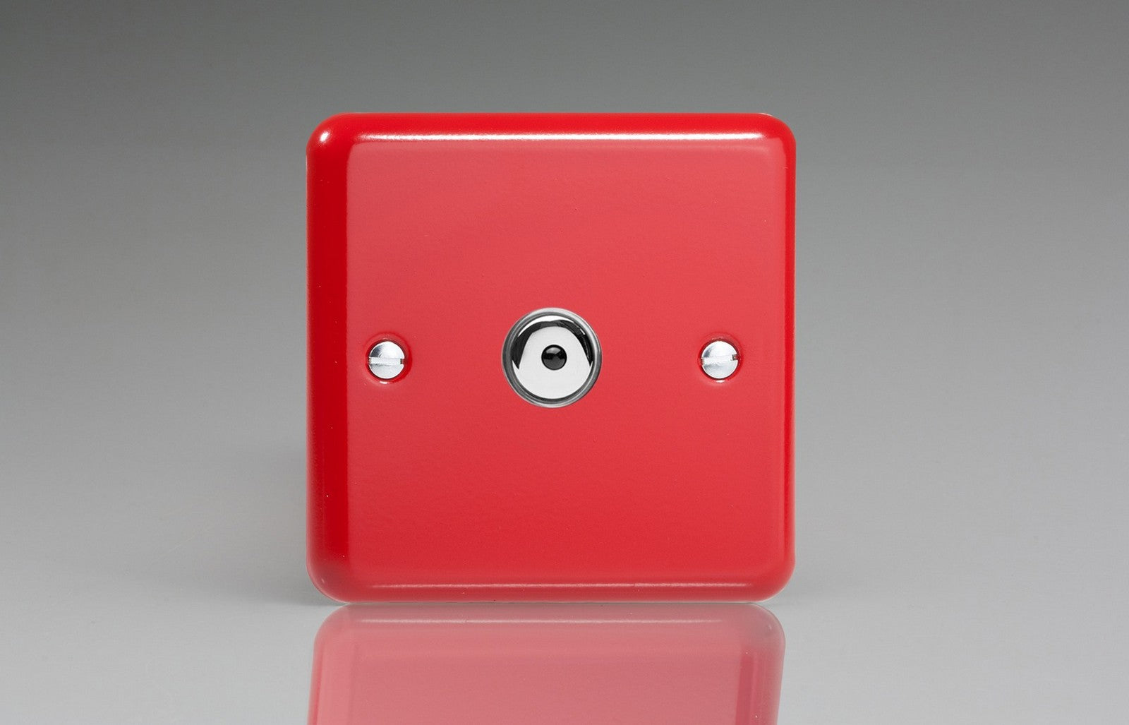 Varilight IJYI101.PR Lily Pillar Box Red 1-Gang 1-Way Remote/Touch Control Master LED Dimmer 1 x 0-100W (1-10 LEDs)