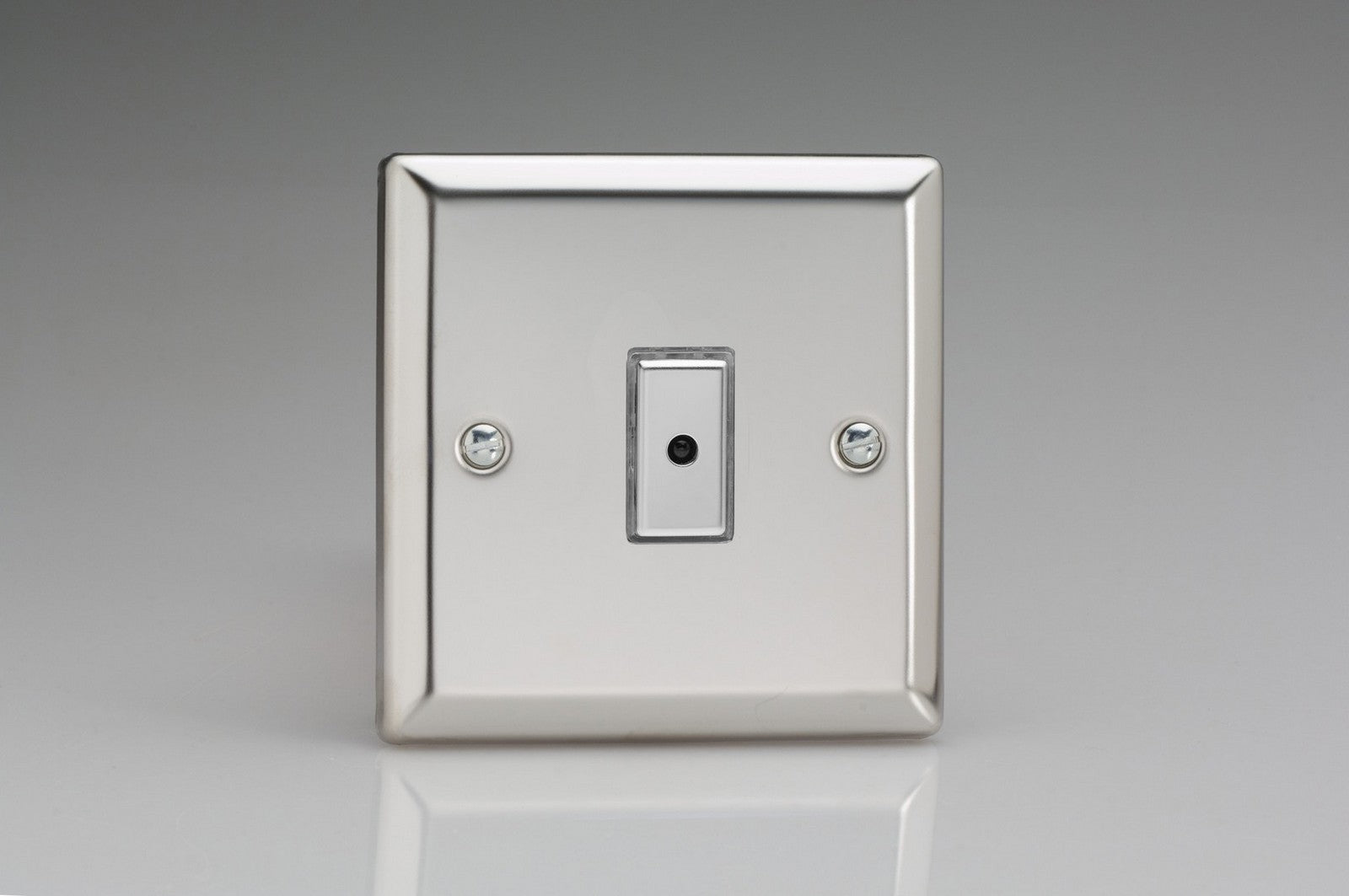 Varilight JCE101 Classic Mirror Chrome 1-Gang Multi-Way Remote/Tactile Touch Control Master LED Dimmer 1 x 0-100W (1-10 LEDs)