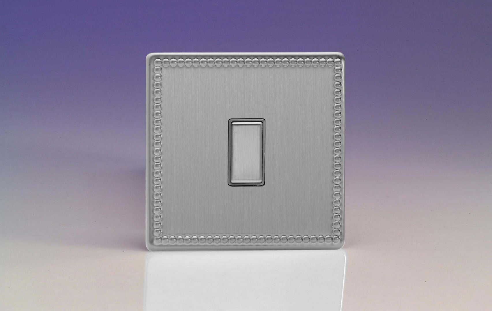 Varilight JDYES001S.JS Jubilee Brushed Steel 1-Gang Tactile Touch Control Dimming Slave for use with Multi-Point Touch or Remote Master on 2-Way Circuits