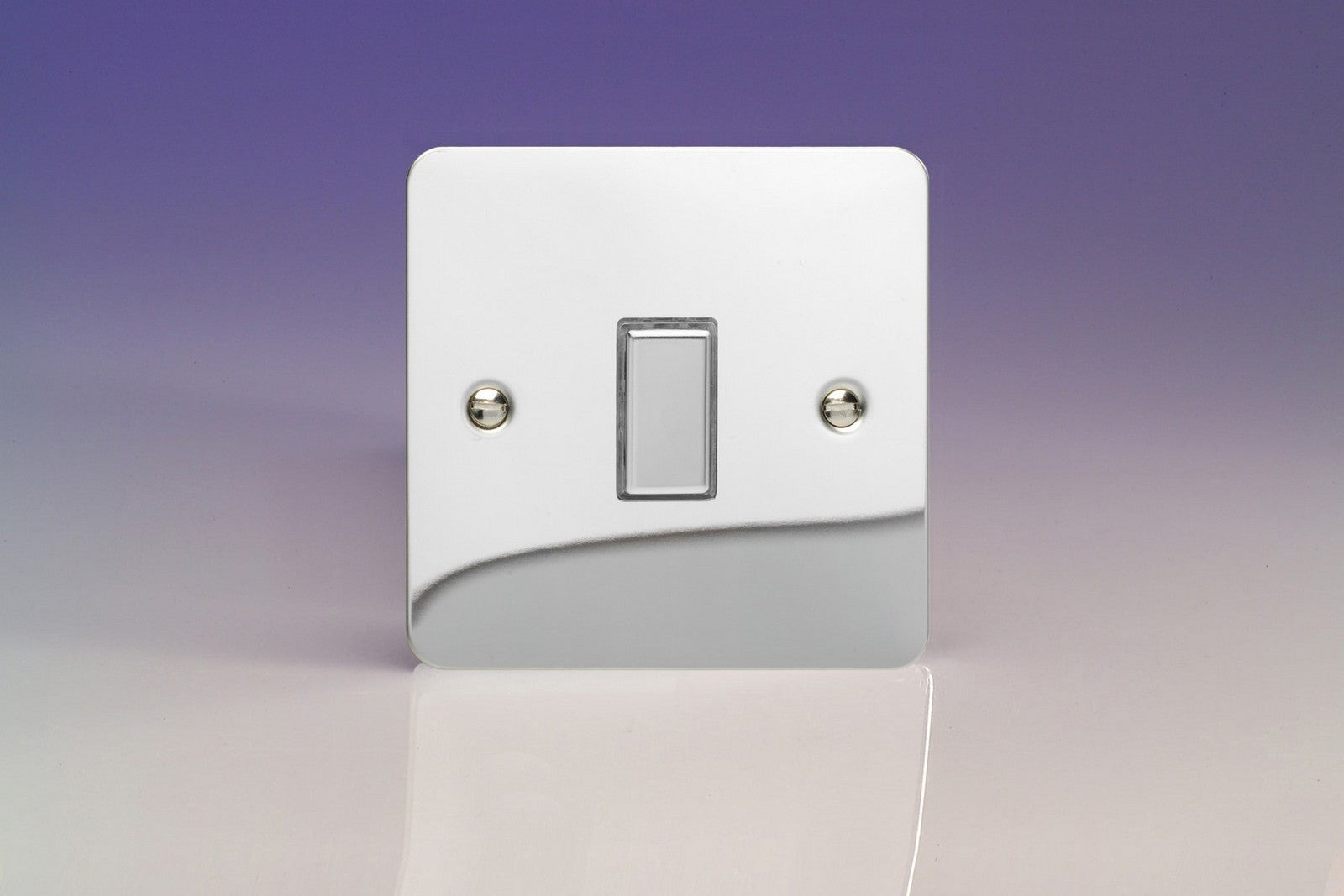 Varilight JFCES001 Ultraflat Polished Chrome 1-Gang Tactile Touch Control Dimming Slave for use with Multi-Point Touch or Remote Master on 2-Way Circuits