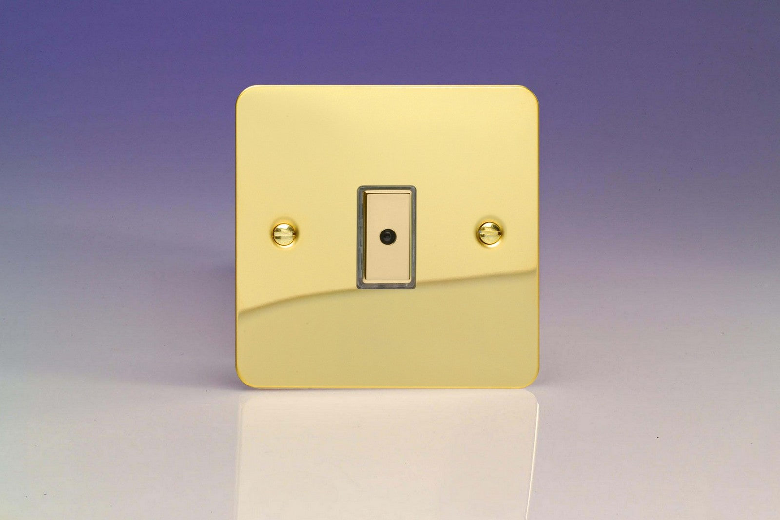Varilight JFVE101 Ultraflat Polished Brass 1-Gang Multi-Way Remote/Tactile Touch Control Master LED Dimmer 1 x 0-100W (1-10 LEDs)