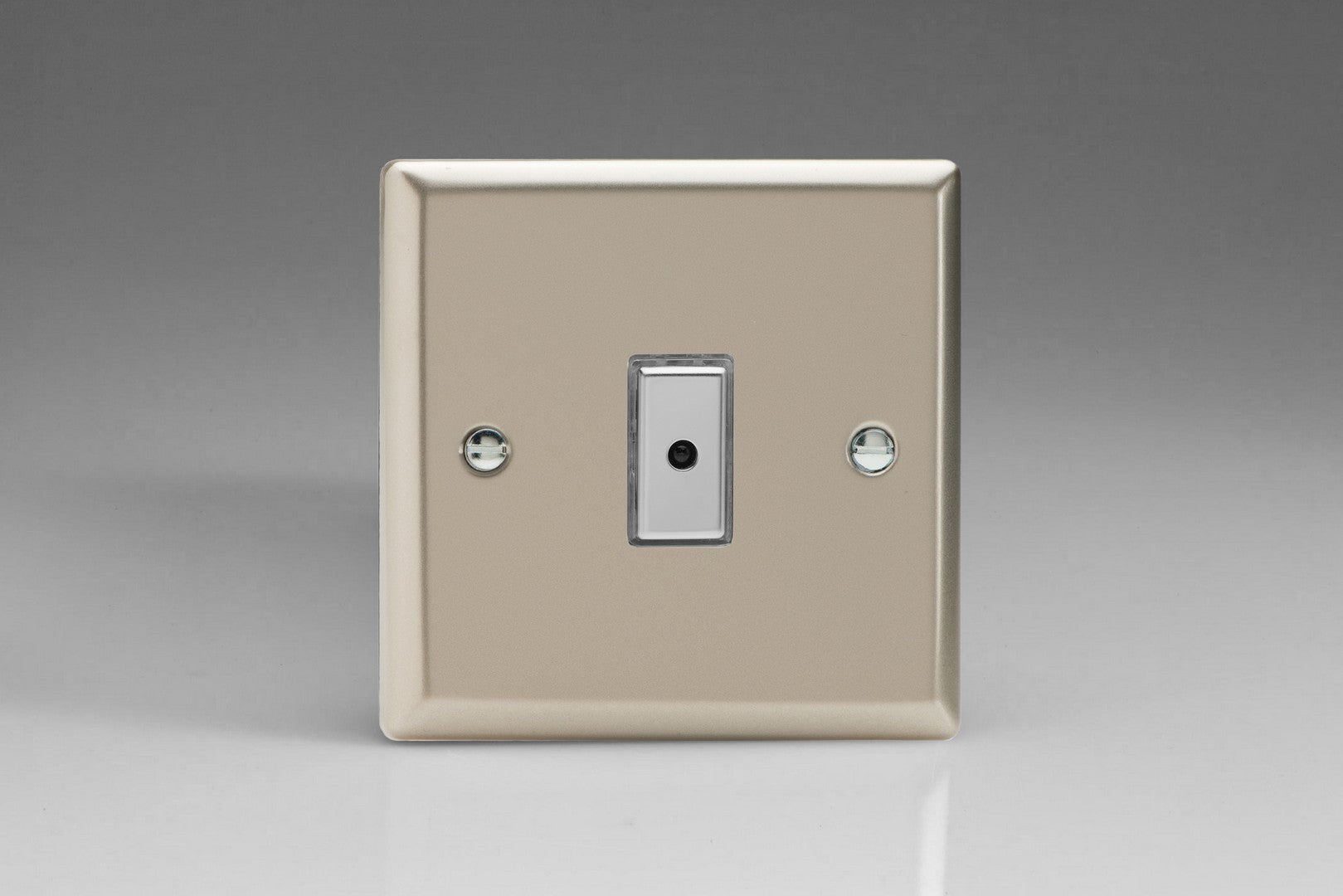 Varilight JNE101 Classic Satin Chrome 1-Gang Multi-Way Remote/Tactile Touch Control Master LED Dimmer 1 x 0-100W (1-10 LEDs)