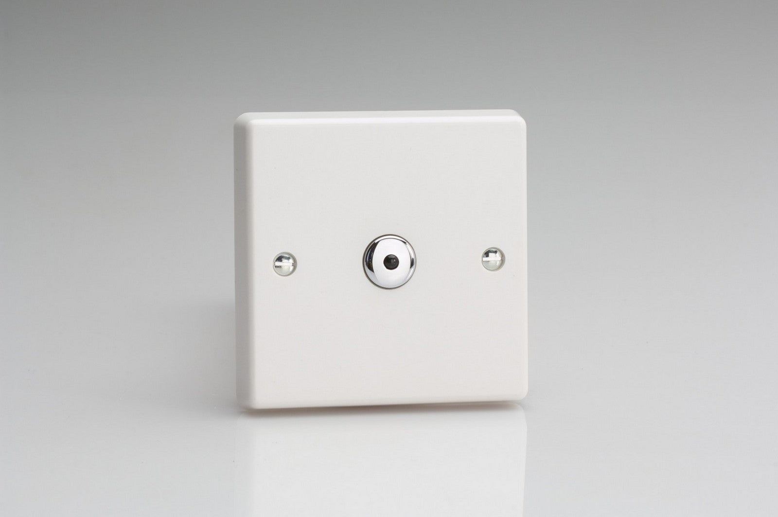 Varilight JQI401 White White Plastic 1-Gang 1-Way Remote Control/Touch Master LED Dimmer 1 x 0-100W (1-10 LEDs)