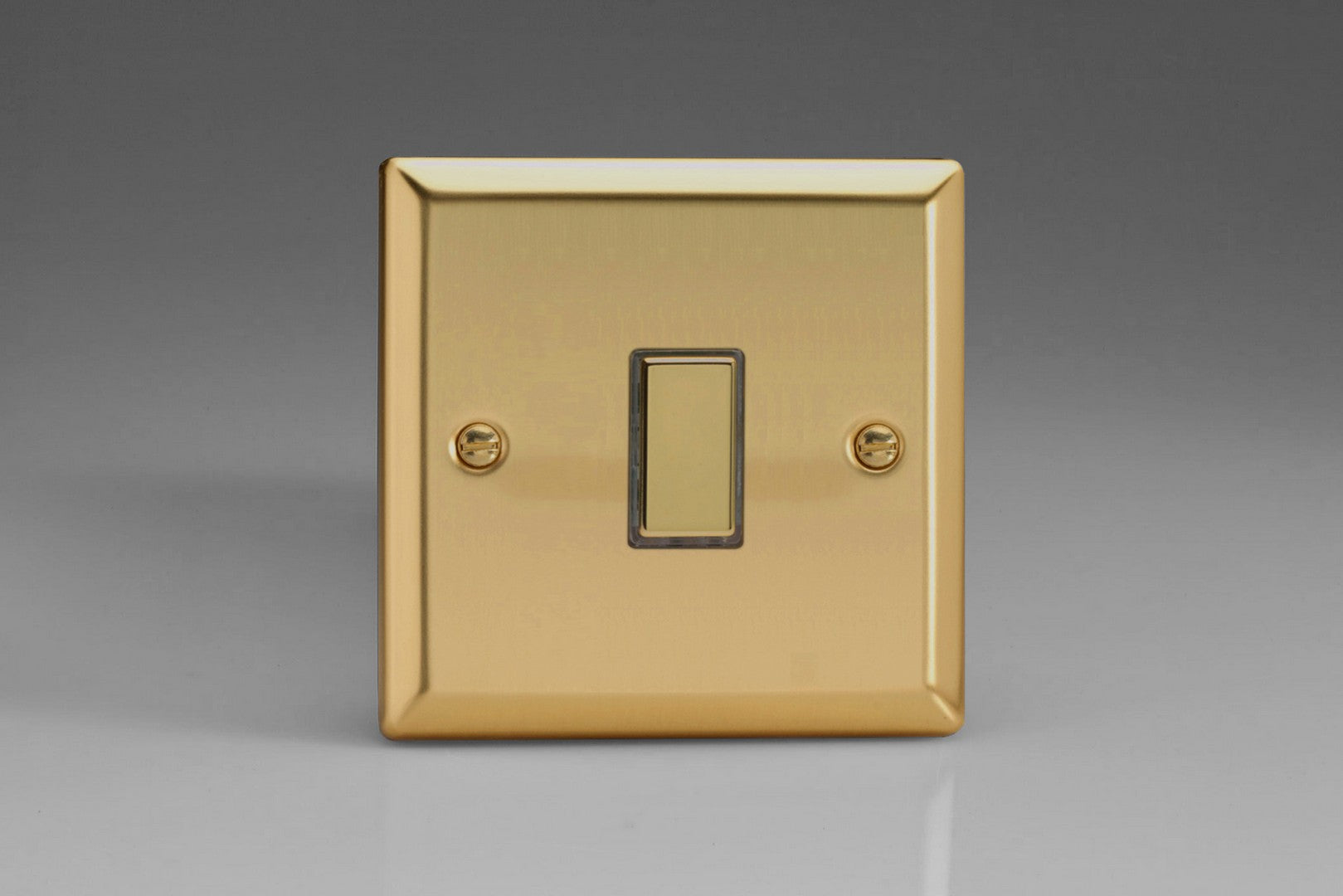 Varilight JVES001 Classic Victorian Brass 1-Gang Tactile Touch Control Dimming Slave for use with Multi-Point Touch or Remote Master on 2-Way Circuits