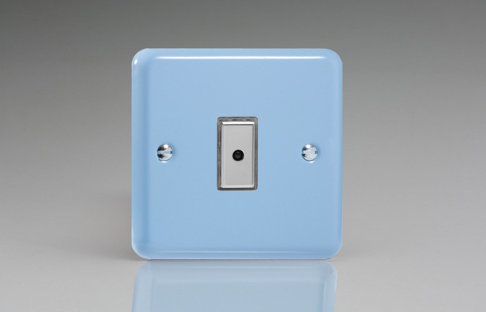 Varilight JYE101.DB Lily Duck Egg Blue 1-Gang Multi-Way Remote/Tactile Touch Control Master LED Dimmer 1 x 0-100W (1-10 LEDs)