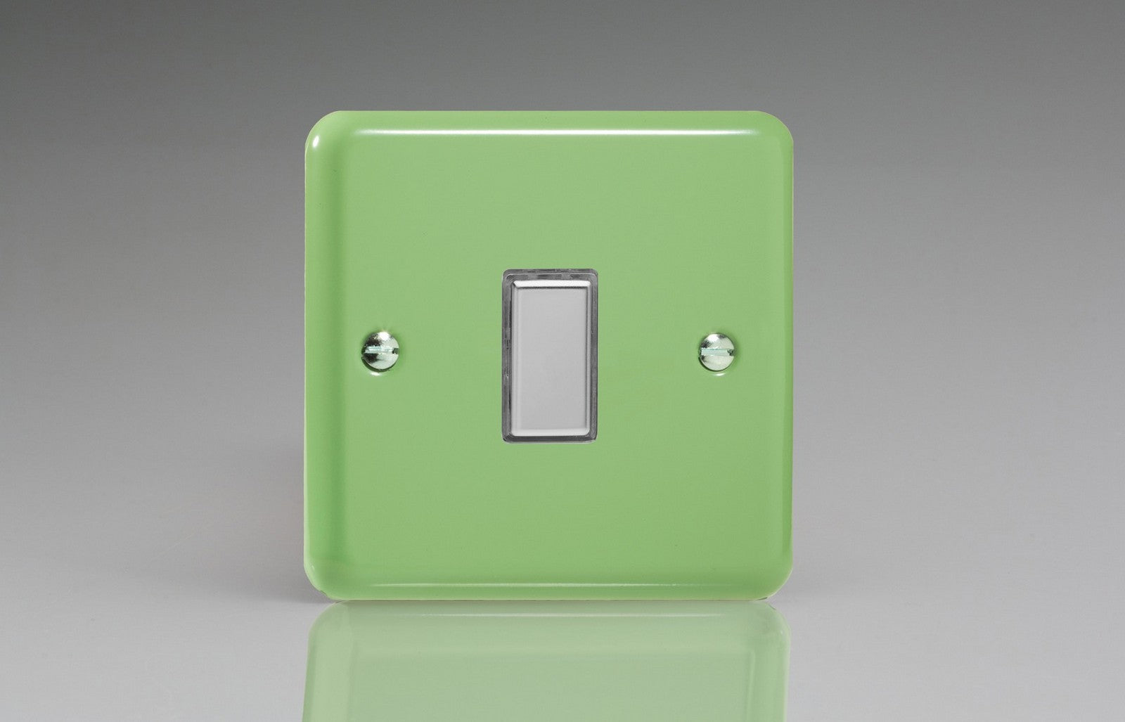 Varilight JYES001.BG Lily Beryl Green 1-Gang Tactile Touch Control Dimming Slave for use with Multi-Point Touch or Remote Master on 2-Way Circuits
