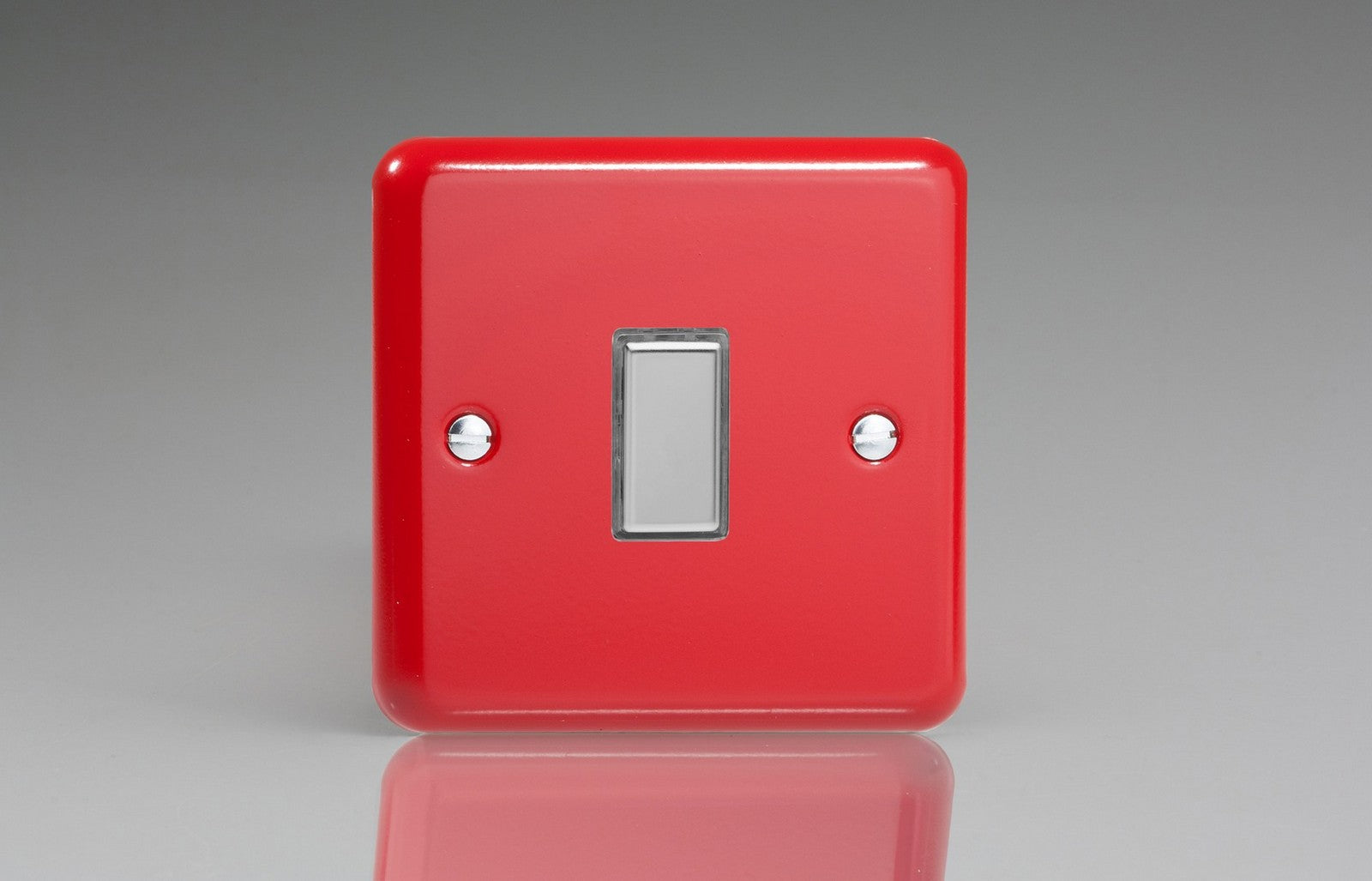 Varilight JYES001.PR Lily Pillar Box Red 1-Gang Tactile Touch Control Dimming Slave for use with Multi-Point Touch or Remote Master on 2-Way Circuits