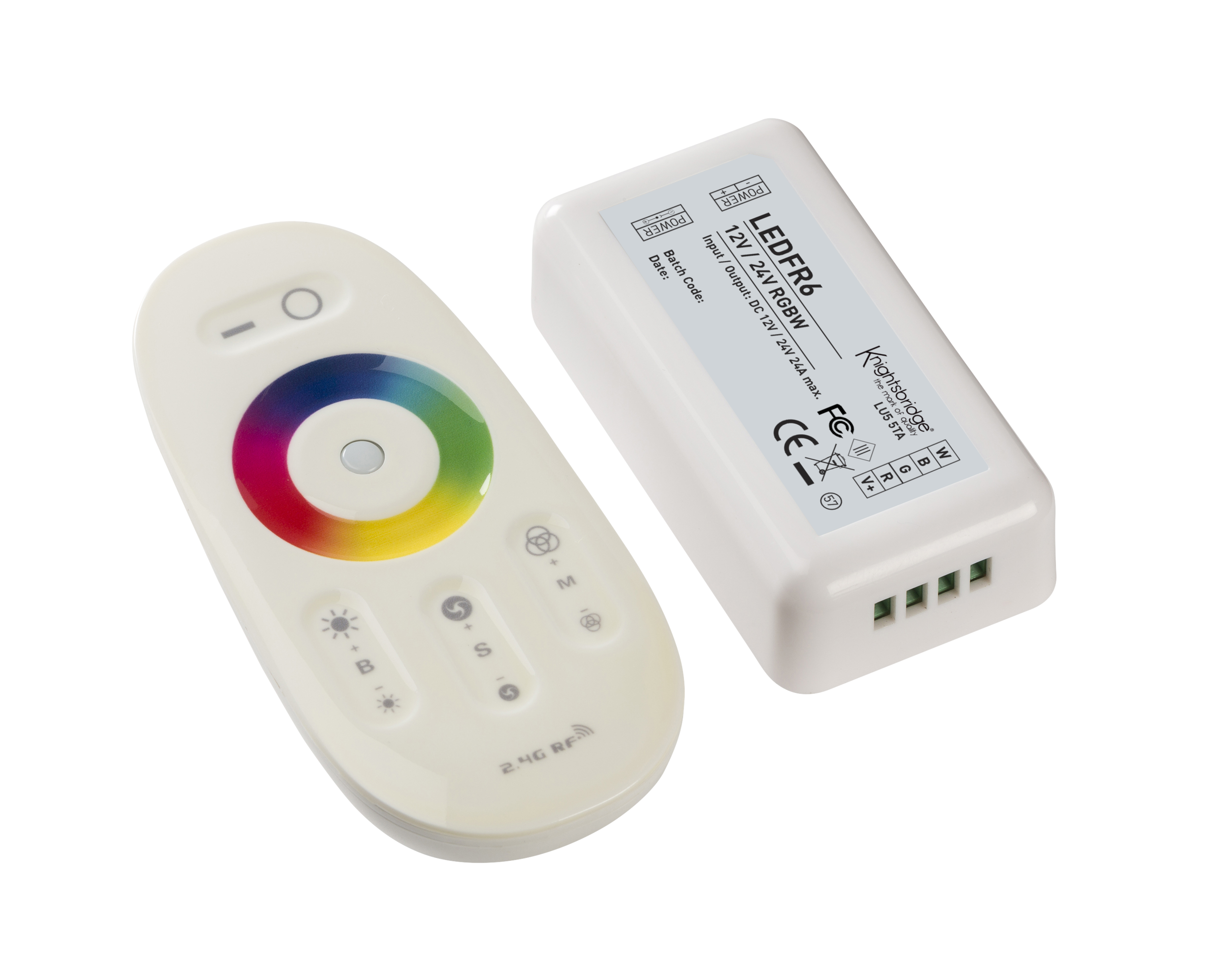 ML Accessories-LEDFR6 12V / 24V RF Touch Controller and Remote - RGBW