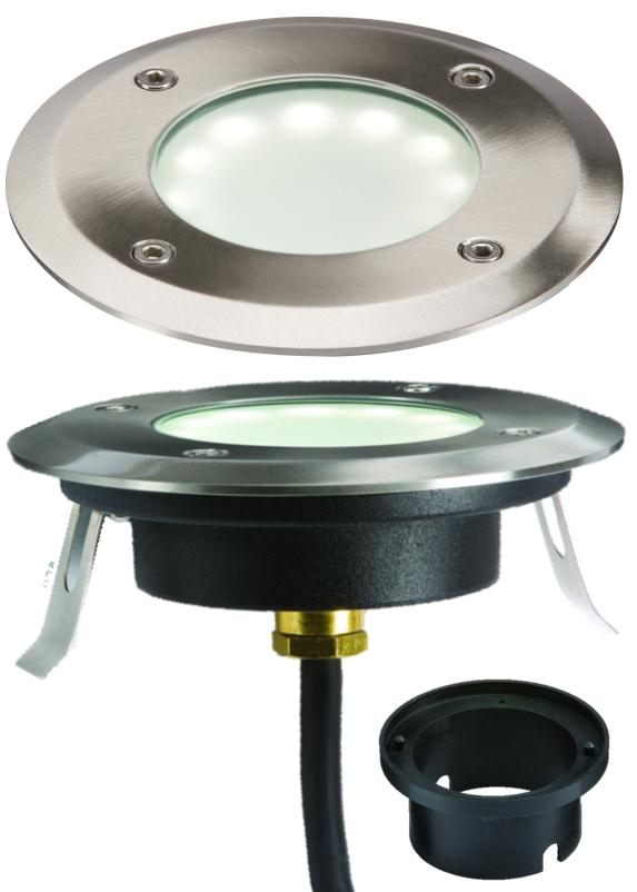 ML Accessories-LEDM08W1 230V IP65 1.7W  LED White Ground / Deck Light