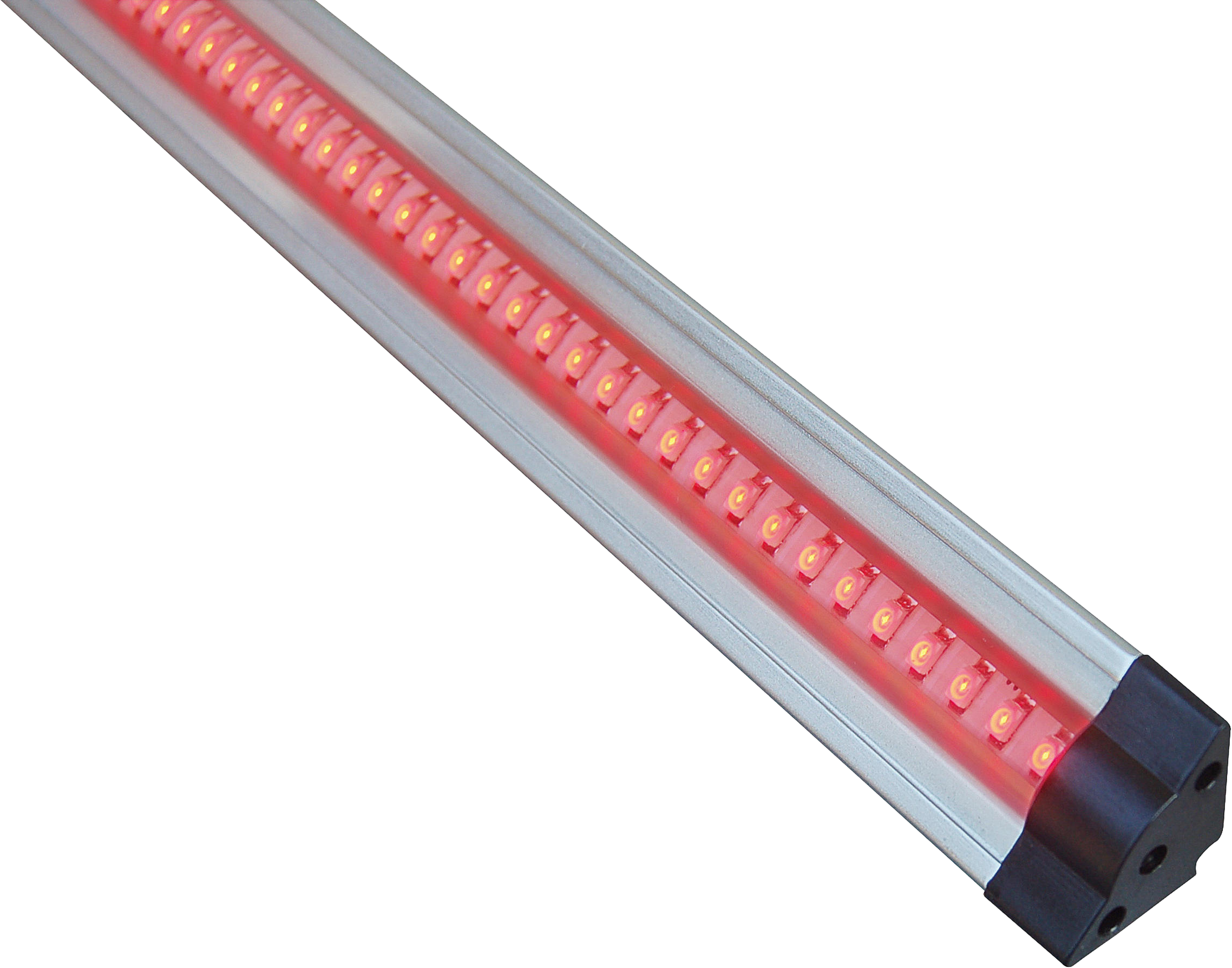 ML Accessories-LEDT5WR IP20 5W 72 LED TRIANGULAR LINEAR LIGHT 24V RED 500mm