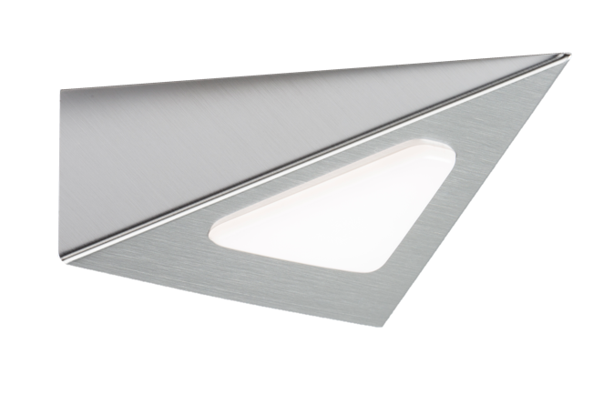 ML Accessories-LEDTRI 12V DC 3W LED TRIANGULAR CABINET LIGHT - SATIN CHROME