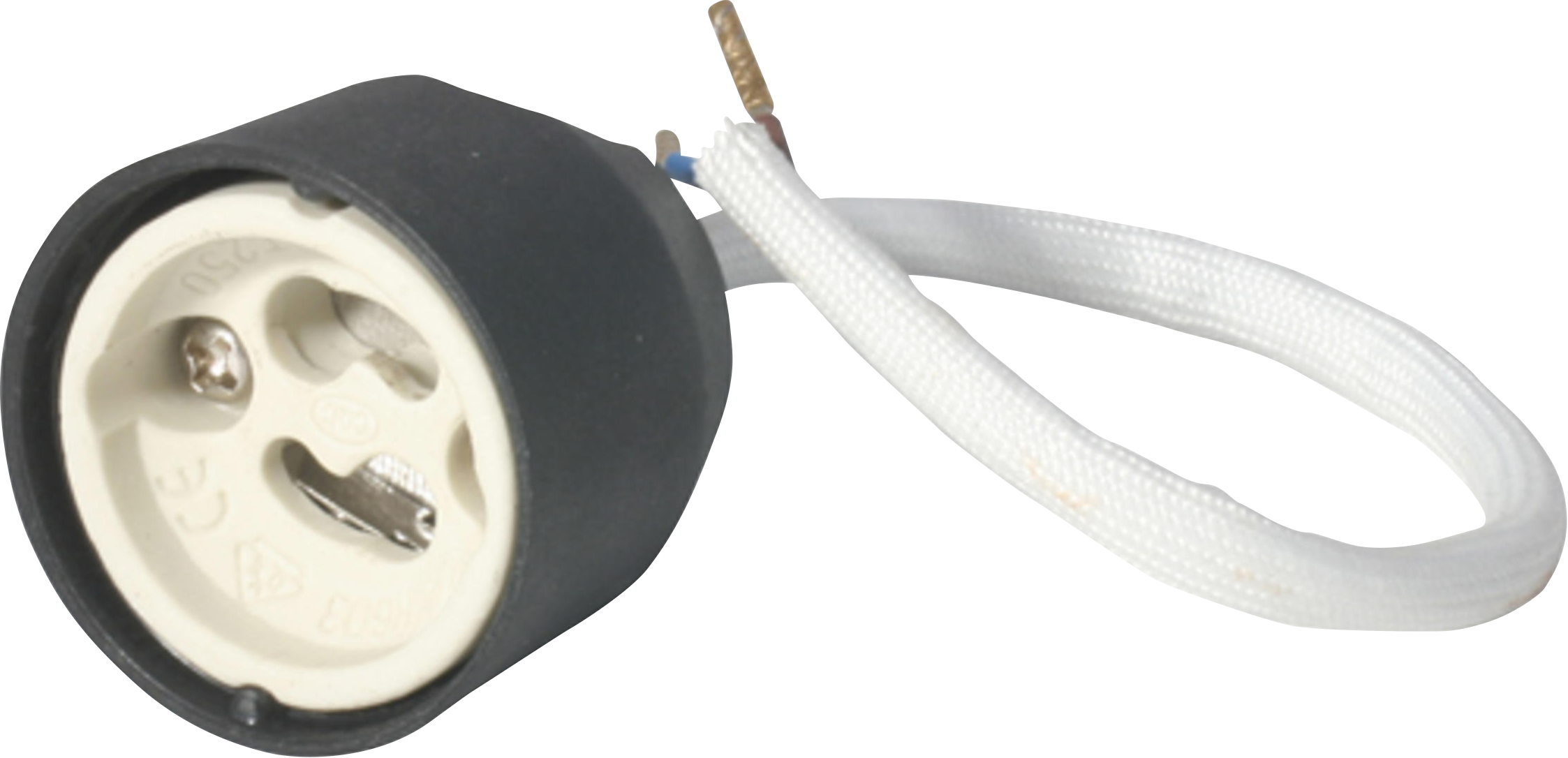 ML Accessories-LH02 GU10 Lampholder 260mm length silicon impregnated over sheathed cable