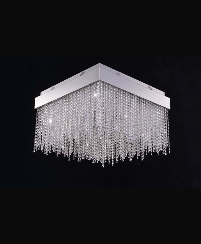 LIGHT ENVY LIQUID FLUSH CRYSTAL CEILING FLUSH