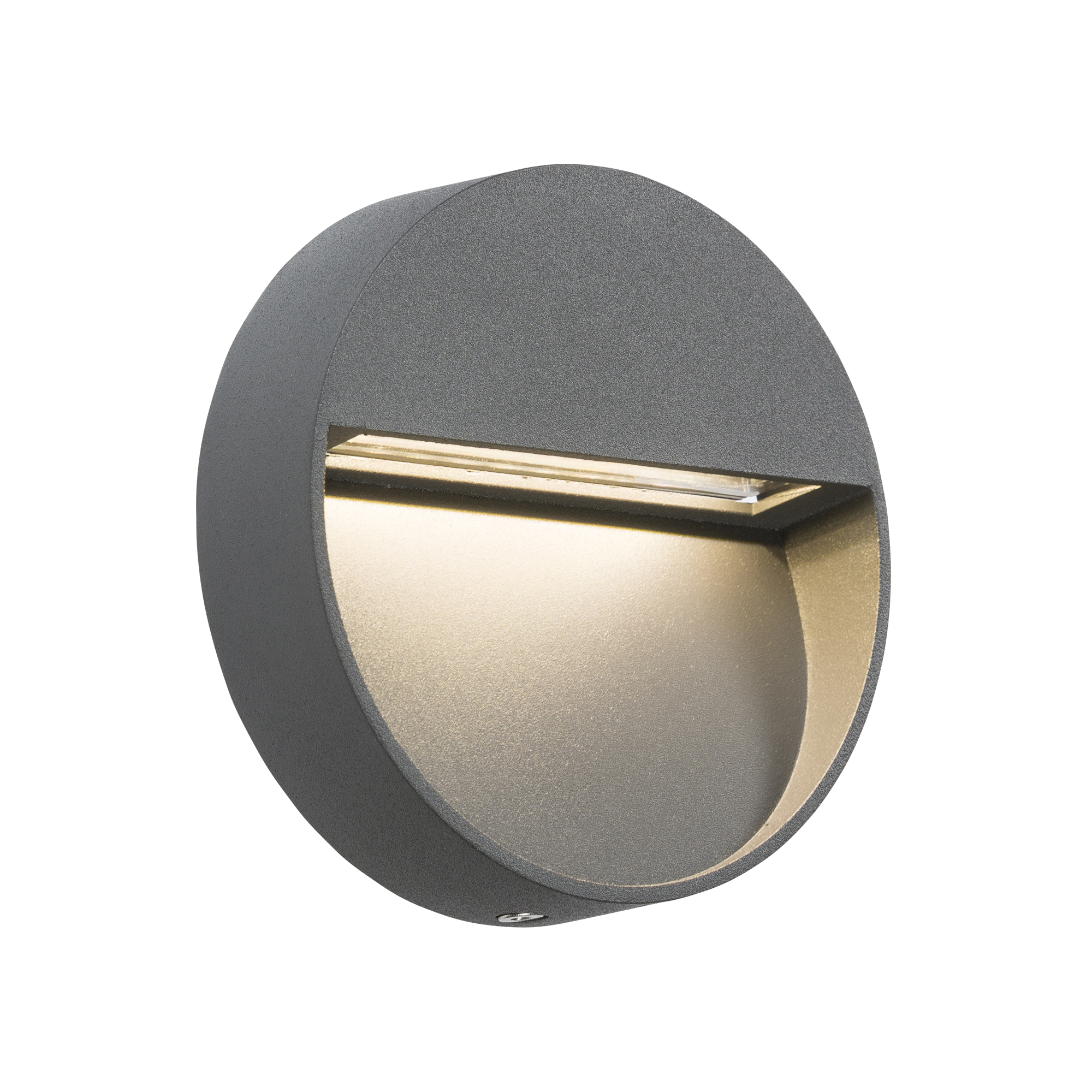 ML Accessories-LWR2G 230V IP44 2W LED Round Wall/Guide Light - Grey