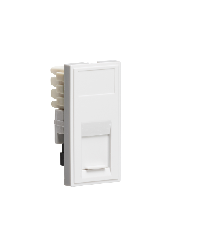 ML Accessories-NETRJ11WH RJ11 Outlet Module 25 x 50mm (IDC) - White