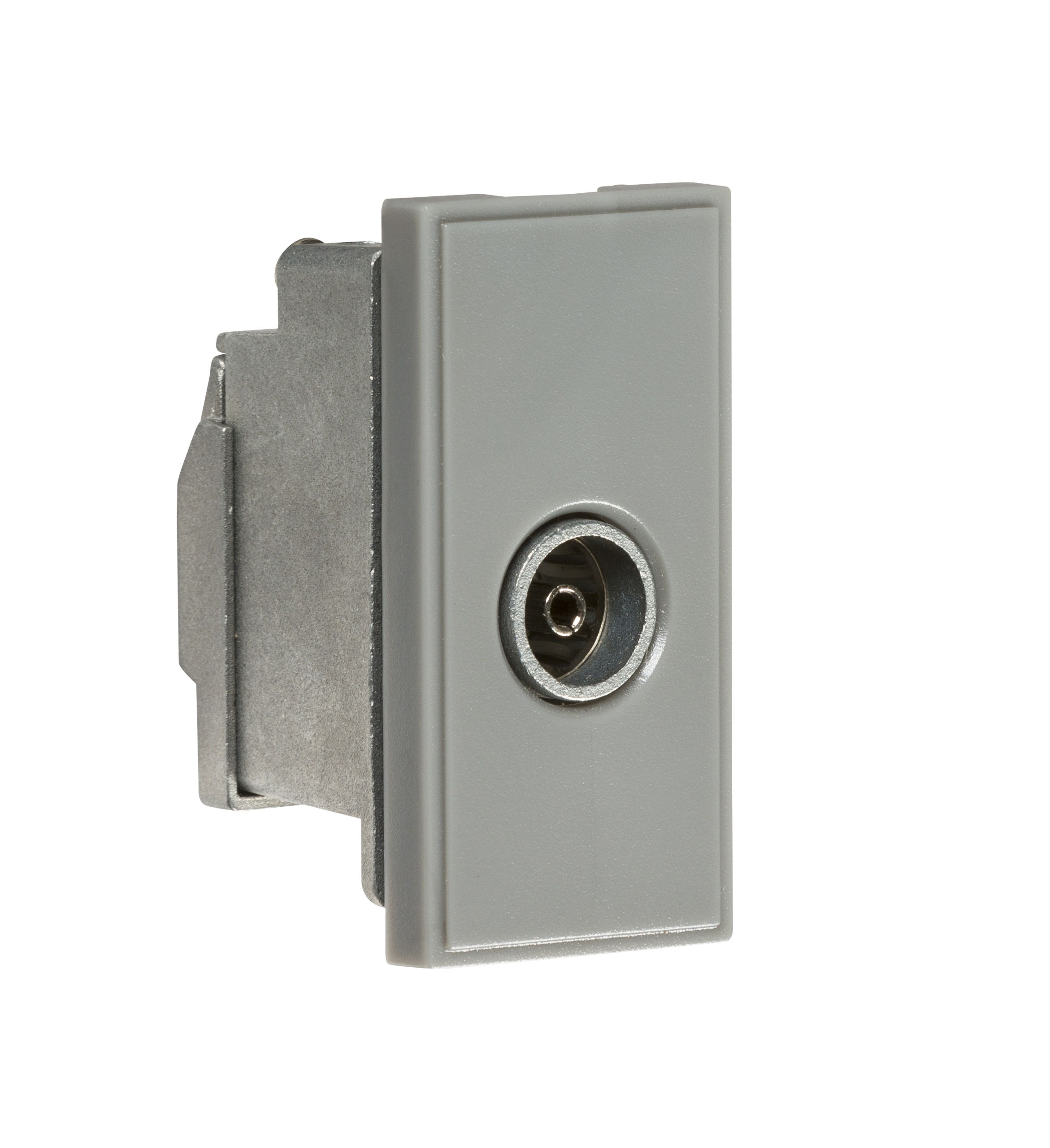 ML Accessories-NETTVSGY Screened TV Outlet 25 x 50mm - Grey